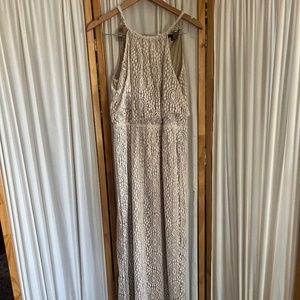 Cream Maxi Crochet Dress